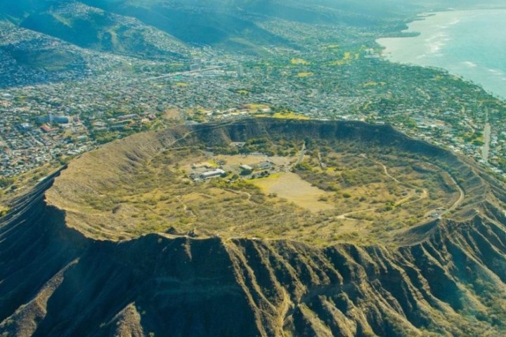 a view of a Diamond Head